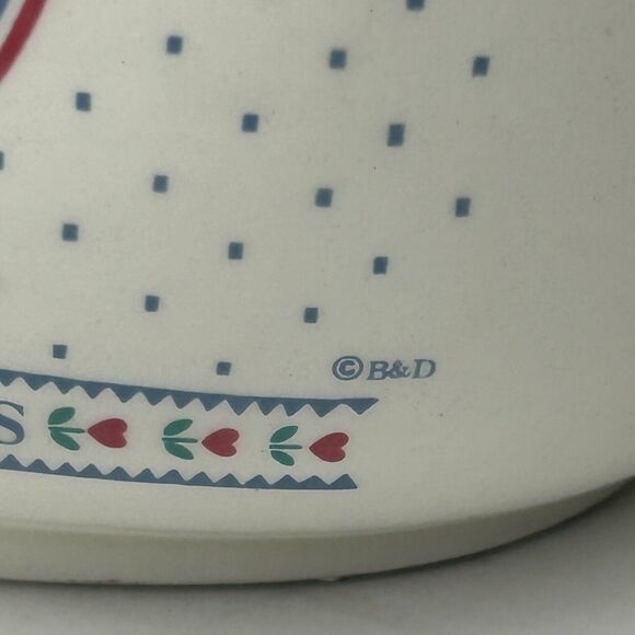 Gravy Boat & Plate Country Style Welcome Friends Ducks Blue  made in Japan 24oz. - Picture 8 of 9